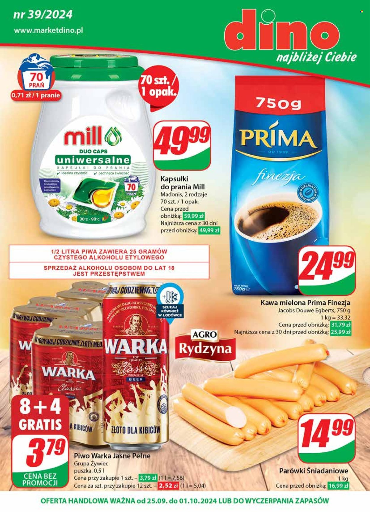Gazetka Dino - 25.09.2024 - 1.10.2024. Strona 1