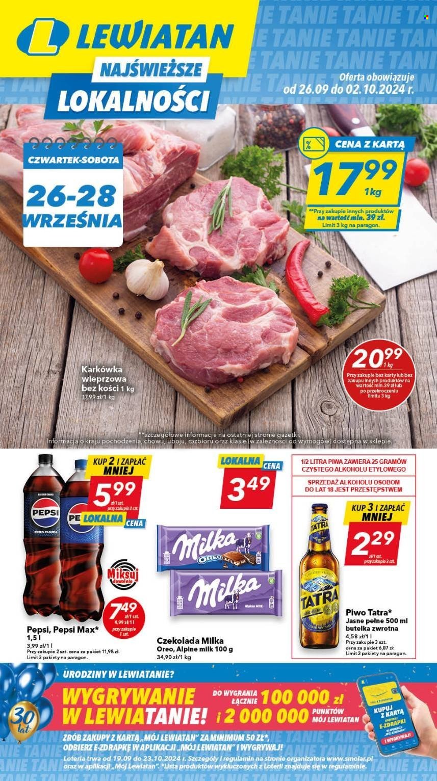 Gazetka Lewiatan - 26.09.2024 - 2.10.2024. Strona 1