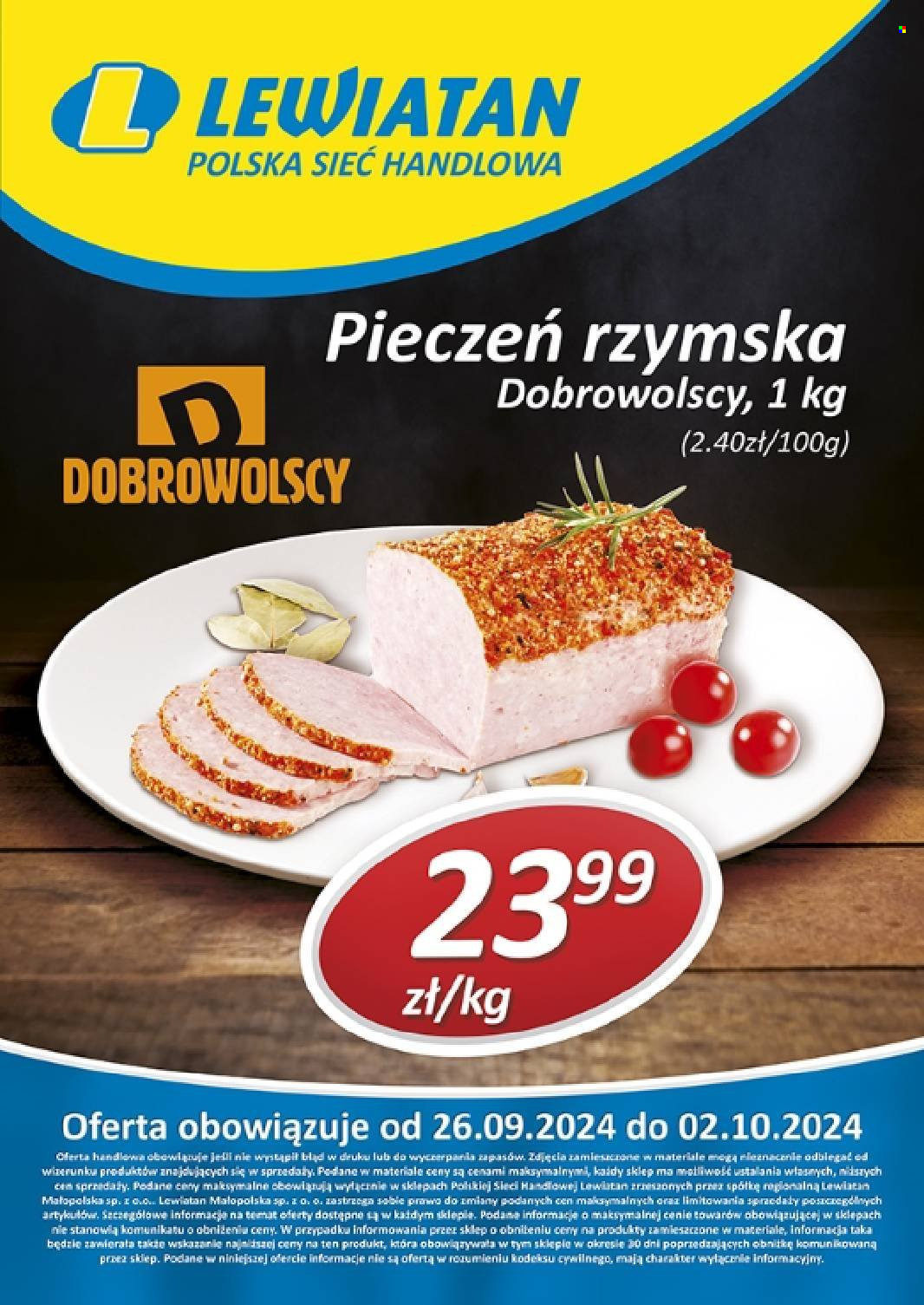 Gazetka Lewiatan - 26.09.2024 - 2.10.2024. Strona 2
