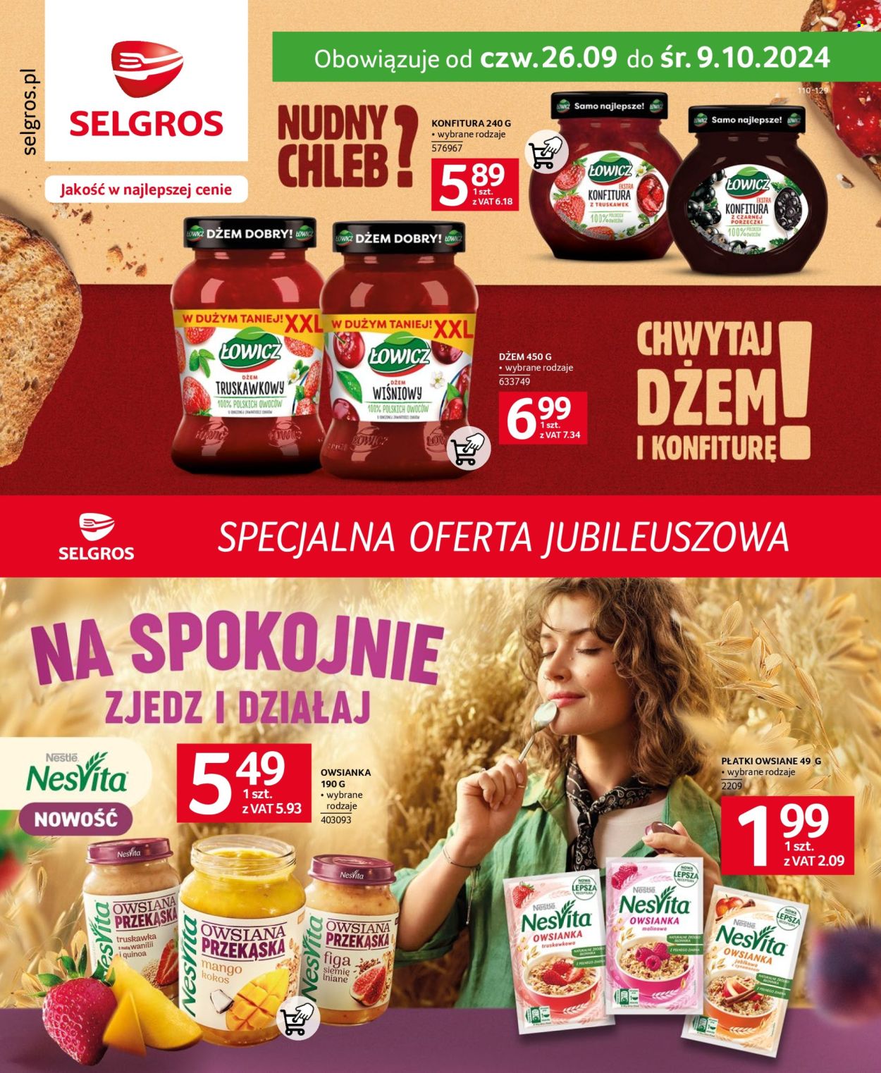 Gazetka Selgros - 26.09.2024 - 9.10.2024. Strona 1