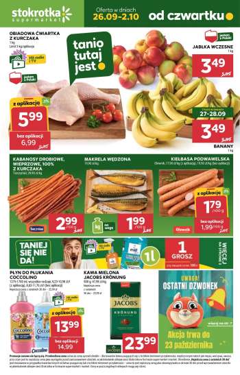 Gazetka Stokrotka Supermarket - 26.09.2024 - 2.10.2024.