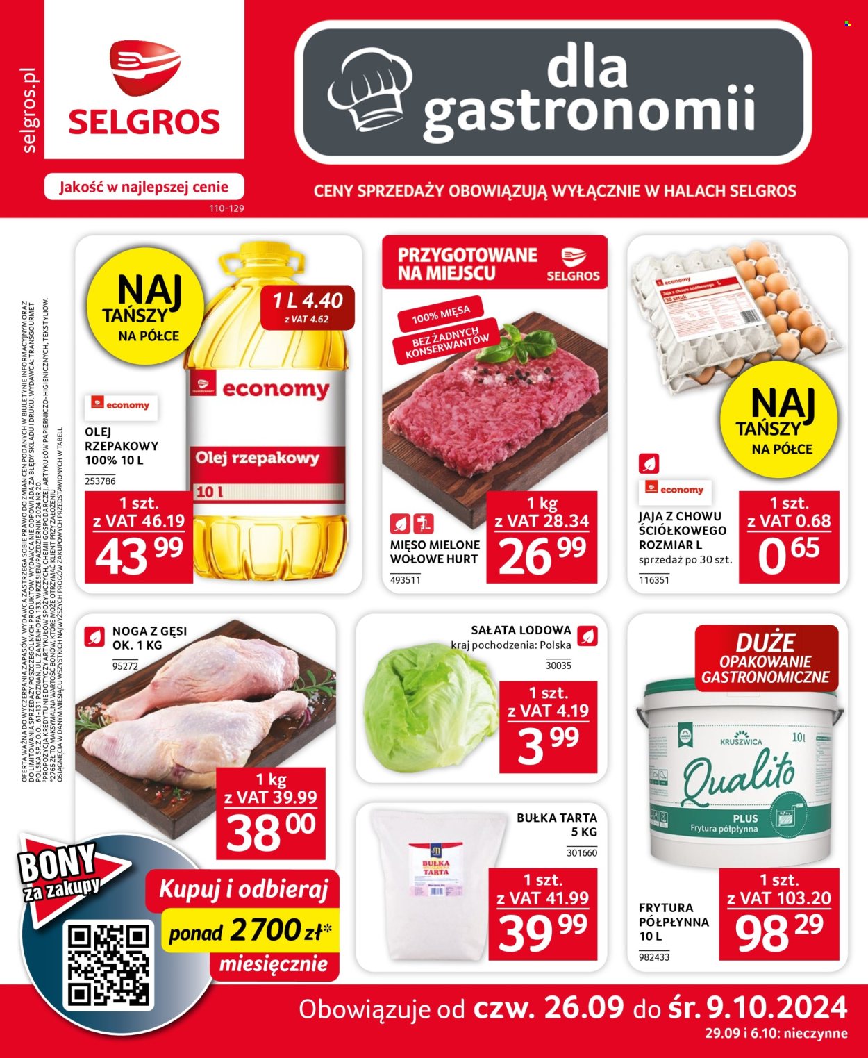 Gazetka Selgros - 26.09.2024 - 9.10.2024. Strona 1