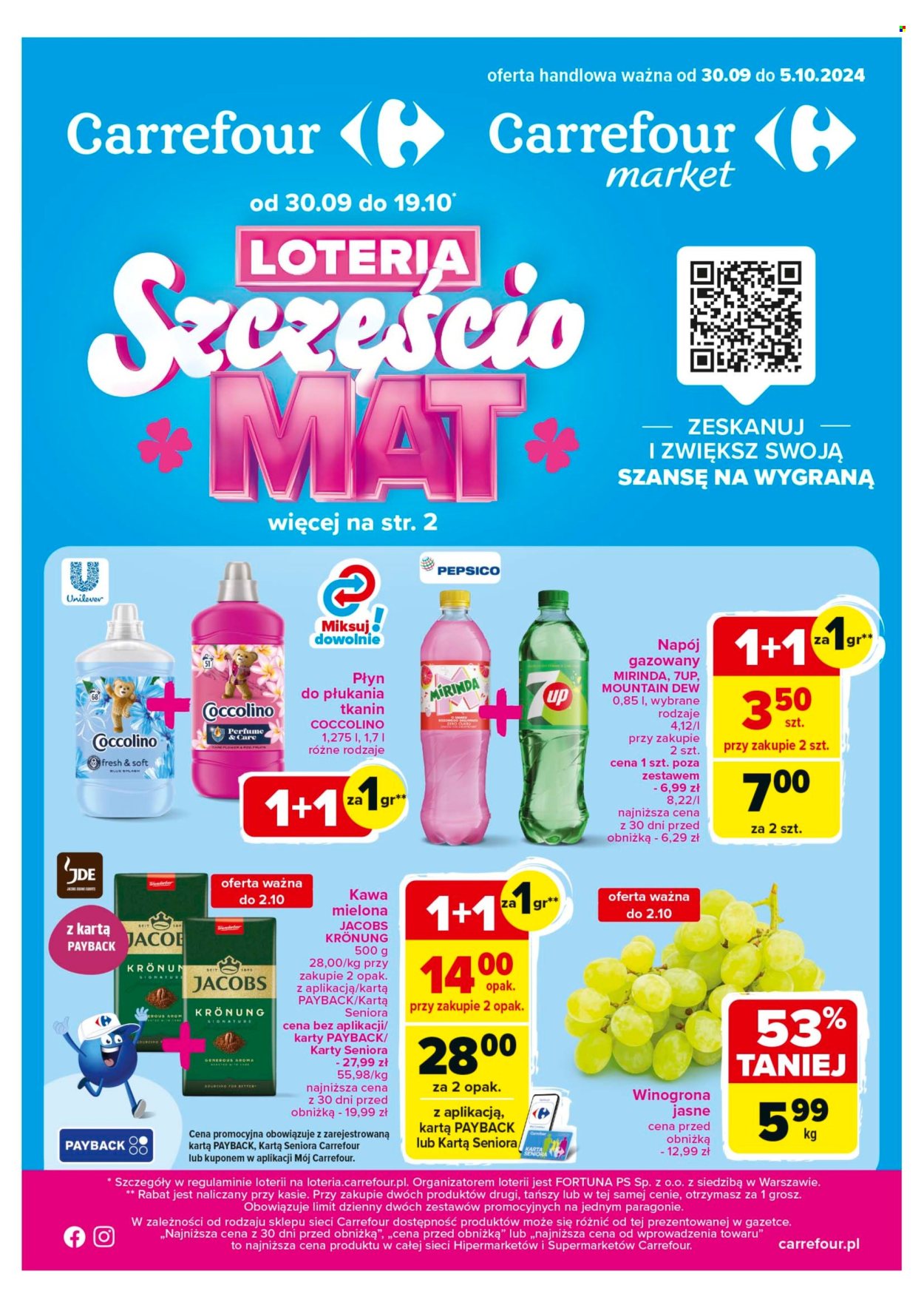 Leták Carrefour - 30.9.2024 - 5.10.2024. Strana 1