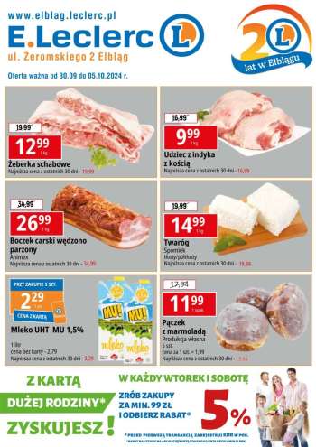 Gazetka E.Leclerc - 30.09.2024 - 5.10.2024.