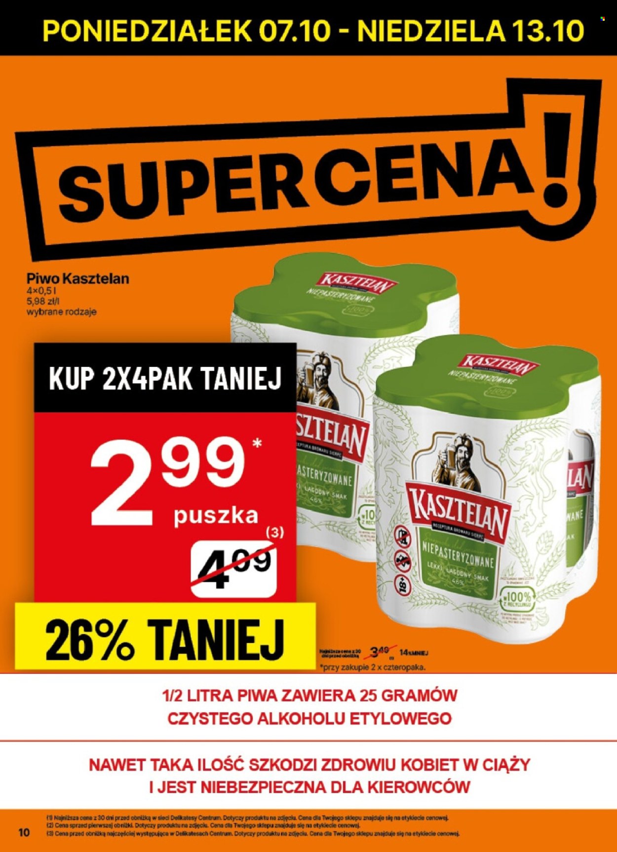 Gazetka Delikatesy Centrum - 7.10.2024 - 13.10.2024. Strona 10