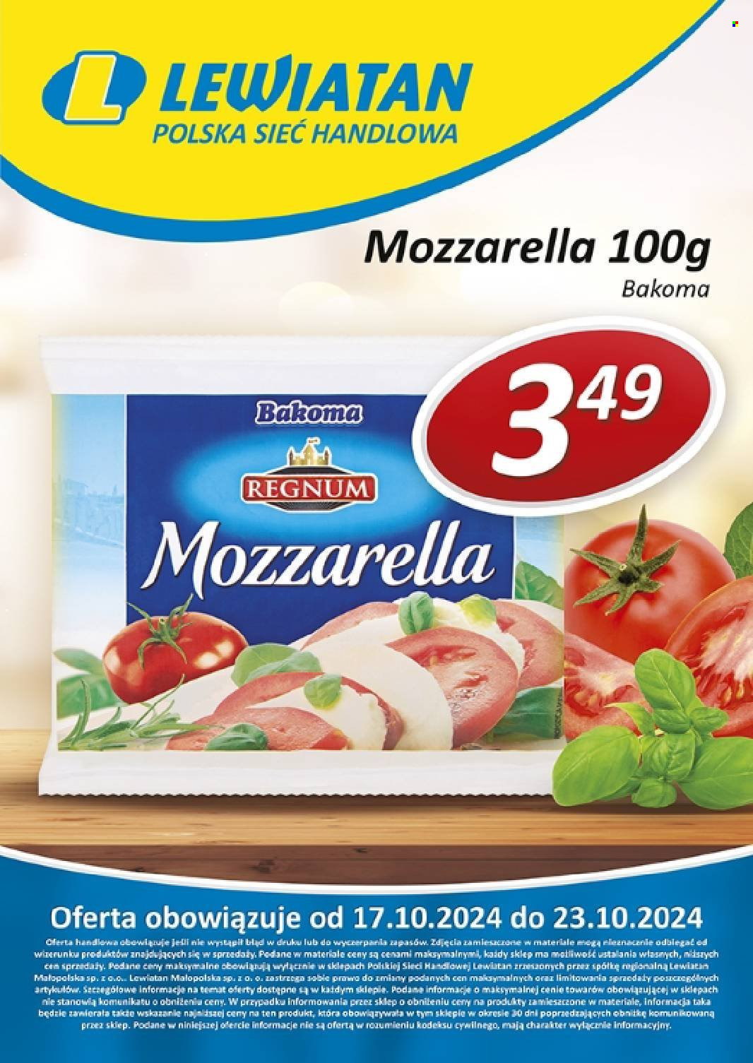 Gazetka Lewiatan - 17.10.2024 - 23.10.2024. Strona 1