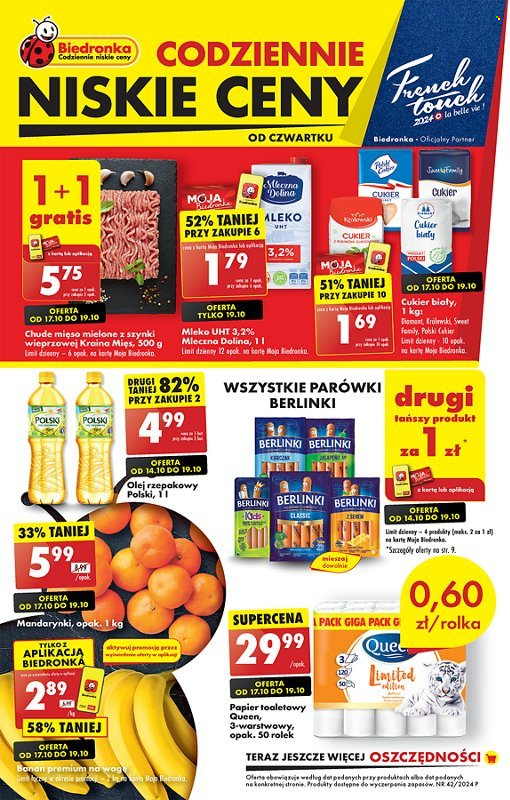 Gazetka Biedronka - 17.10.2024 - 23.10.2024. Strona 1