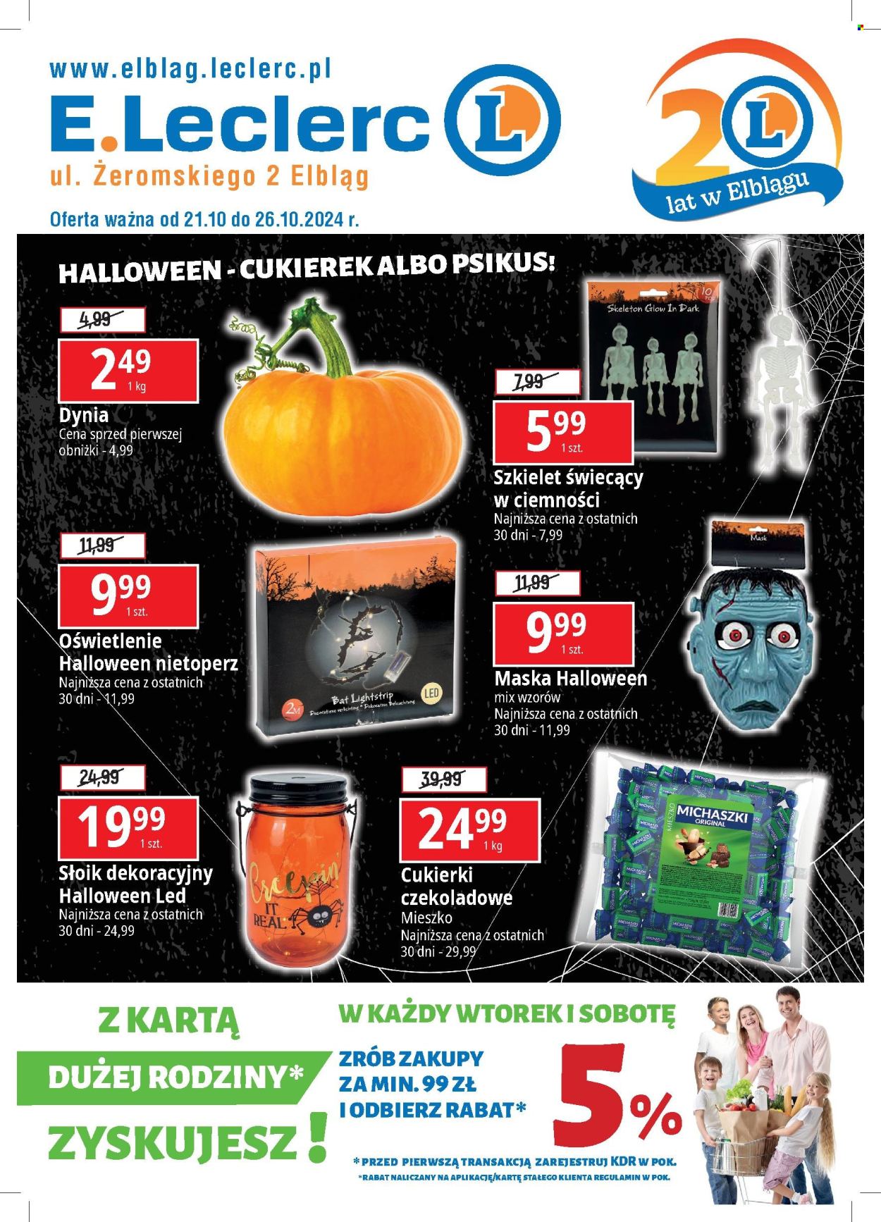 Gazetka E.Leclerc - 21.10.2024 - 26.10.2024. Strona 1