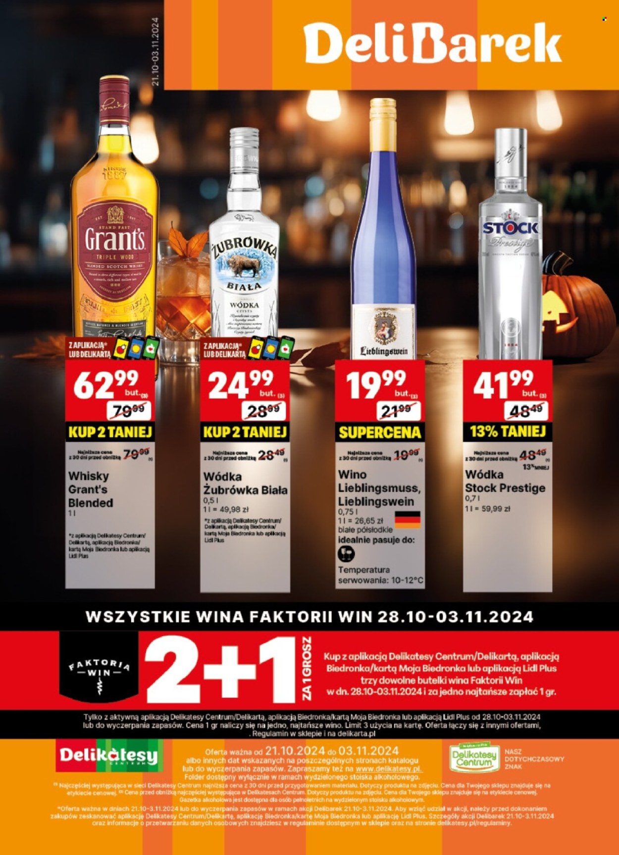 Gazetka Delikatesy Centrum - 21.10.2024 - 3.11.2024. Strona 1