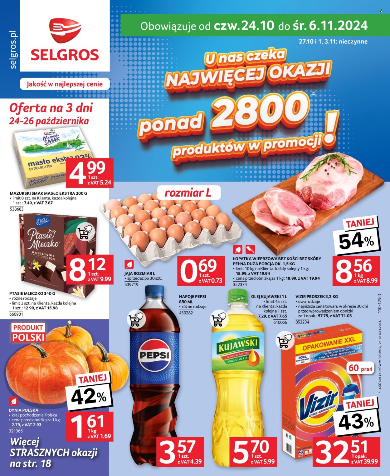 Gazetka Selgros - 24.10.2024 - 6.11.2024. Strona 1