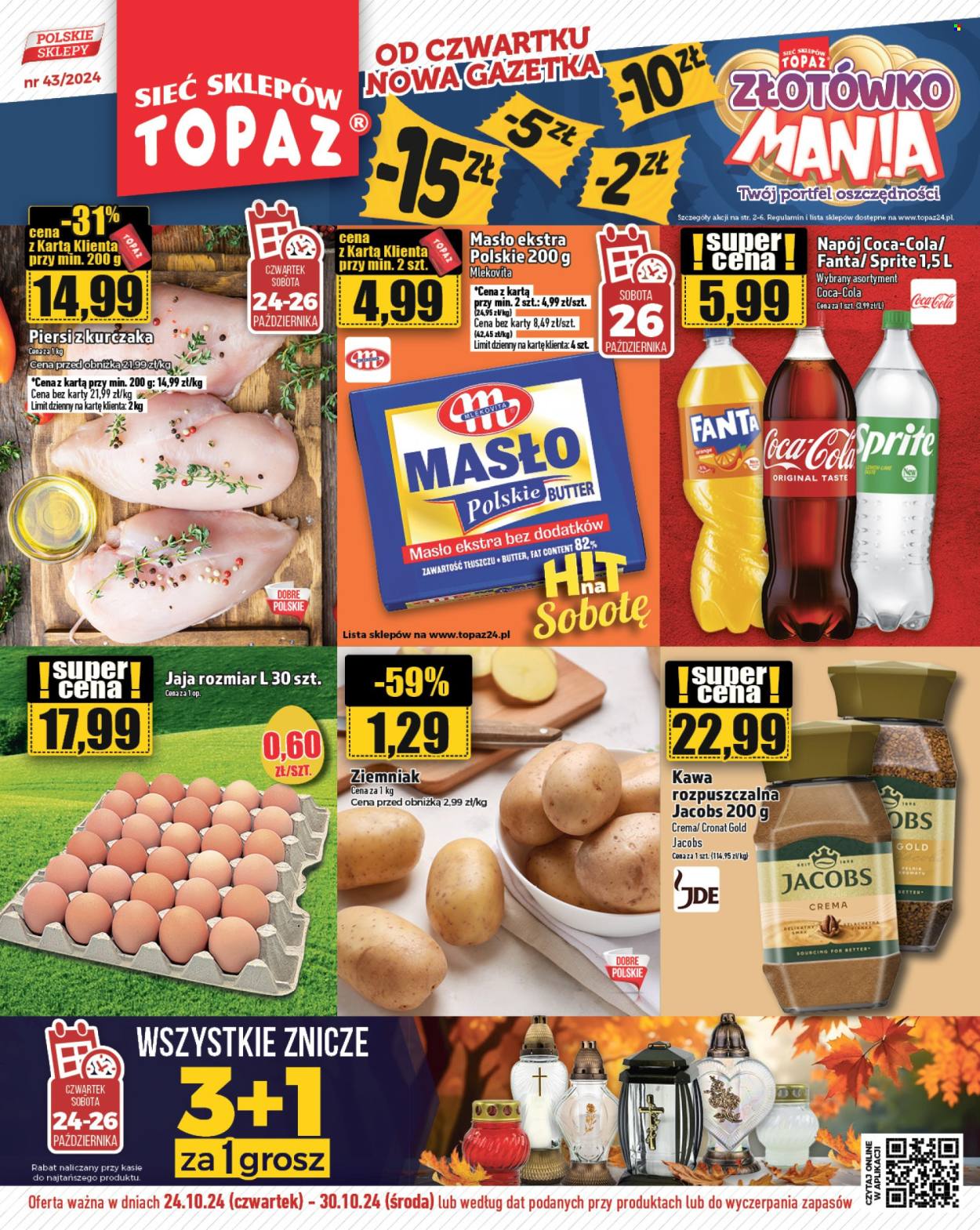 Gazetka Topaz - 24.10.2024 - 30.10.2024. Strona 1