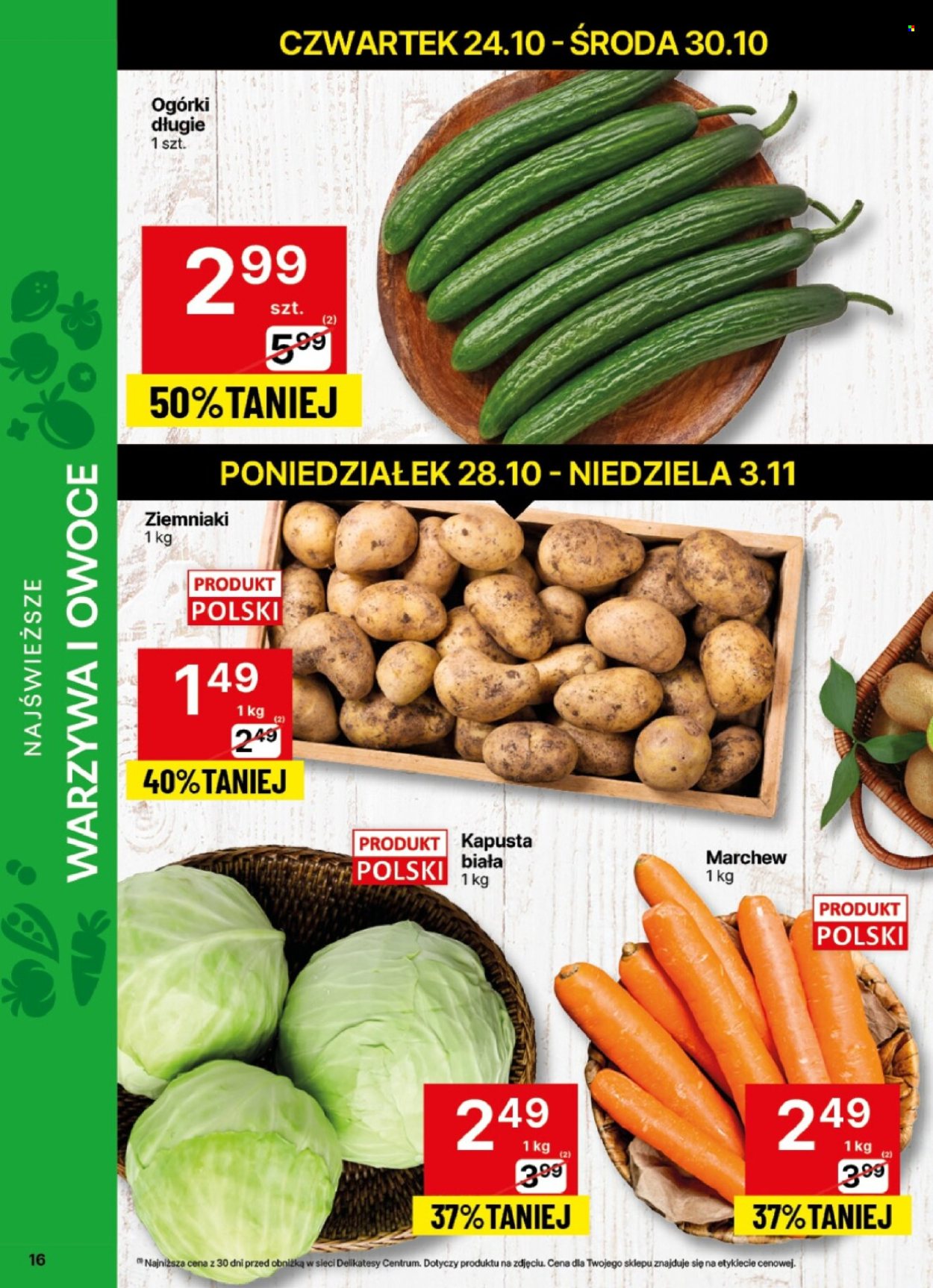 Gazetka Delikatesy Centrum - 28.10.2024 - 3.11.2024. Strona 16