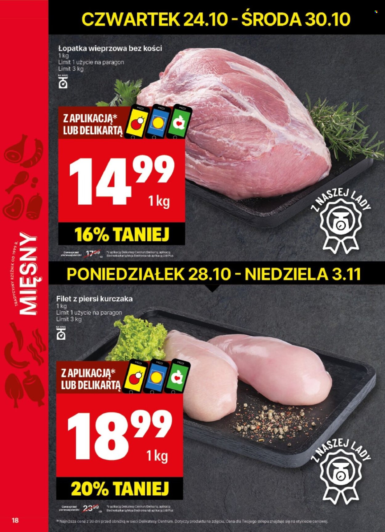 Gazetka Delikatesy Centrum - 28.10.2024 - 3.11.2024. Strona 18