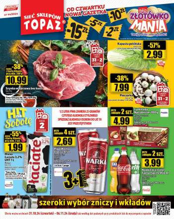 Gazetka Topaz - 31.10.2024 - 6.11.2024.