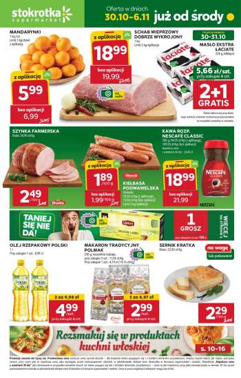 Gazetka Stokrotka Supermarket - 30.10.2024 - 6.11.2024.
