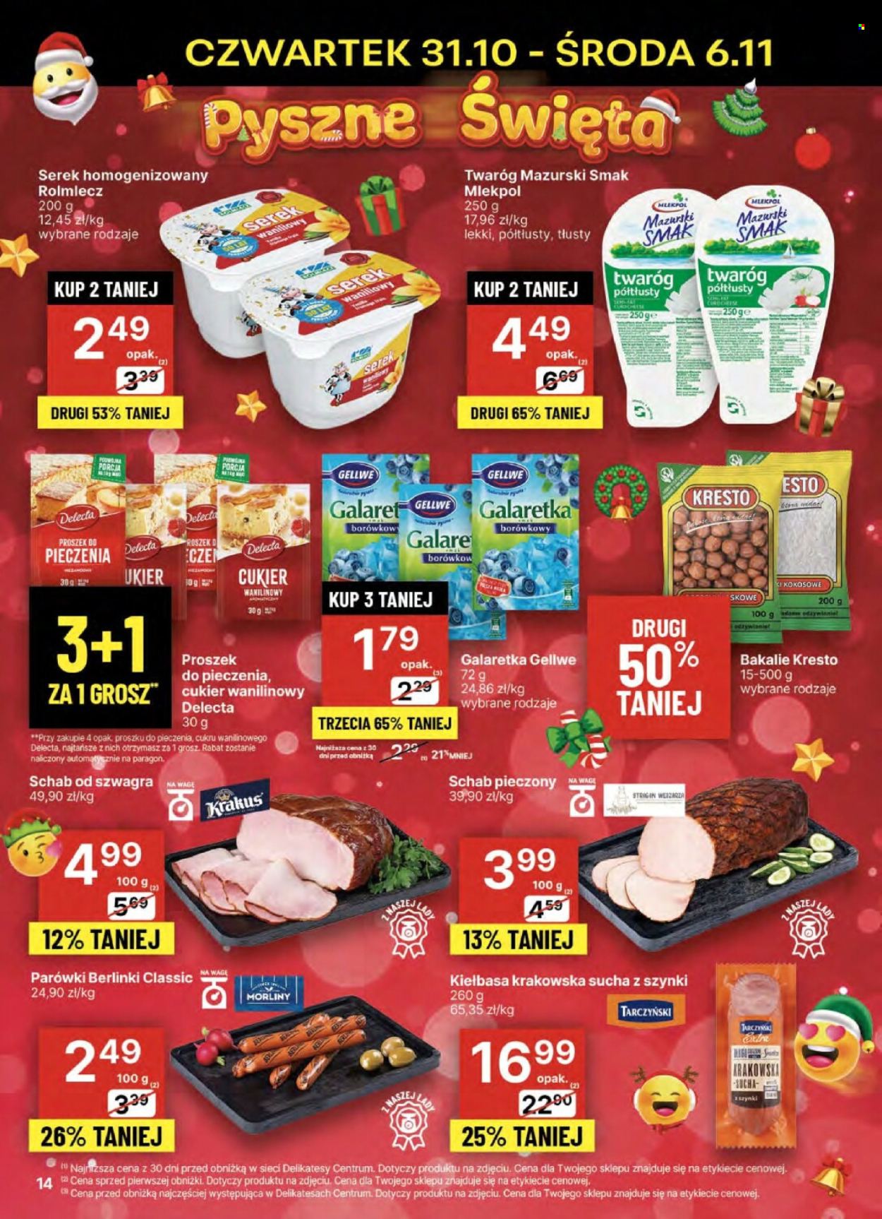 Gazetka Delikatesy Centrum - 31.10.2024 - 6.11.2024. Strona 14
