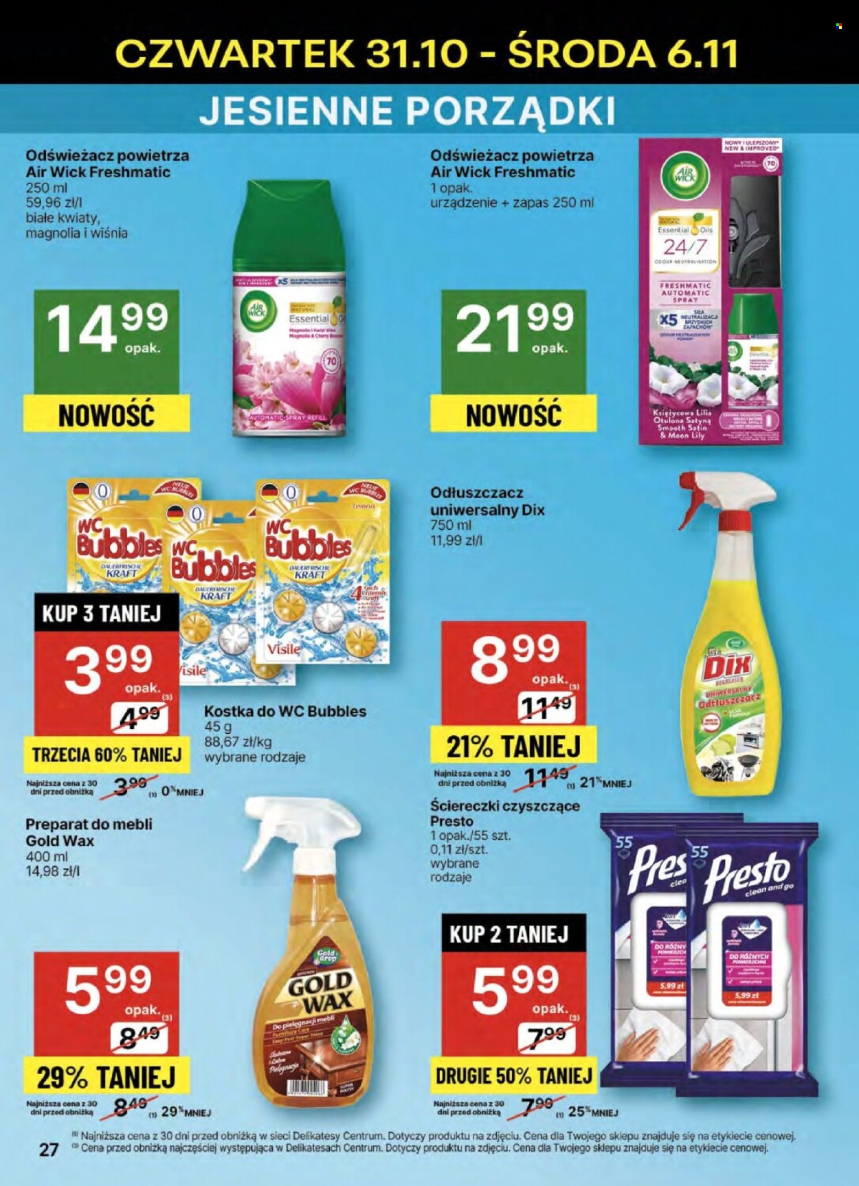 Gazetka Delikatesy Centrum - 31.10.2024 - 6.11.2024. Strona 27