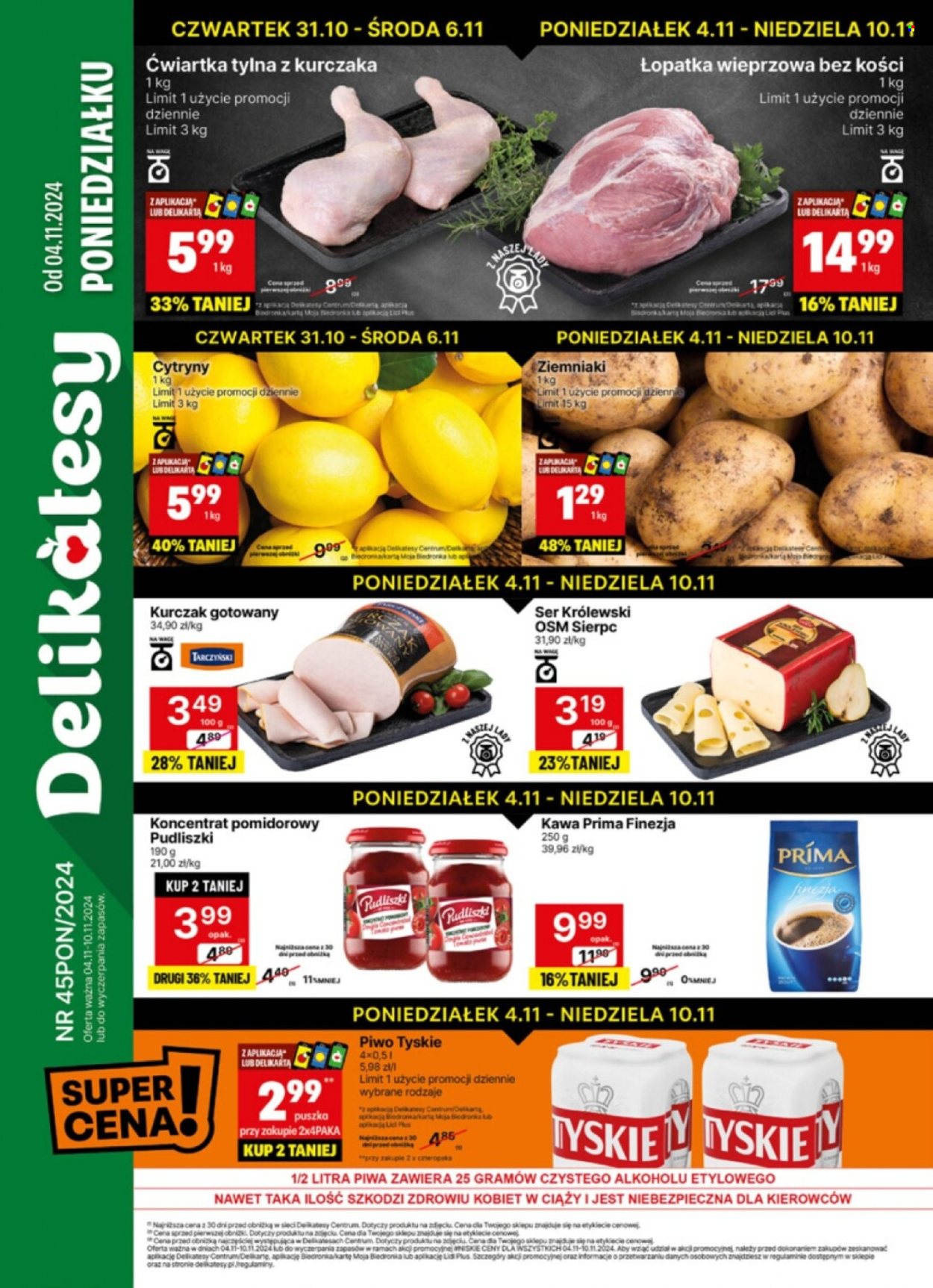 Gazetka Delikatesy Centrum - 4.11.2024 - 10.11.2024. Strona 1
