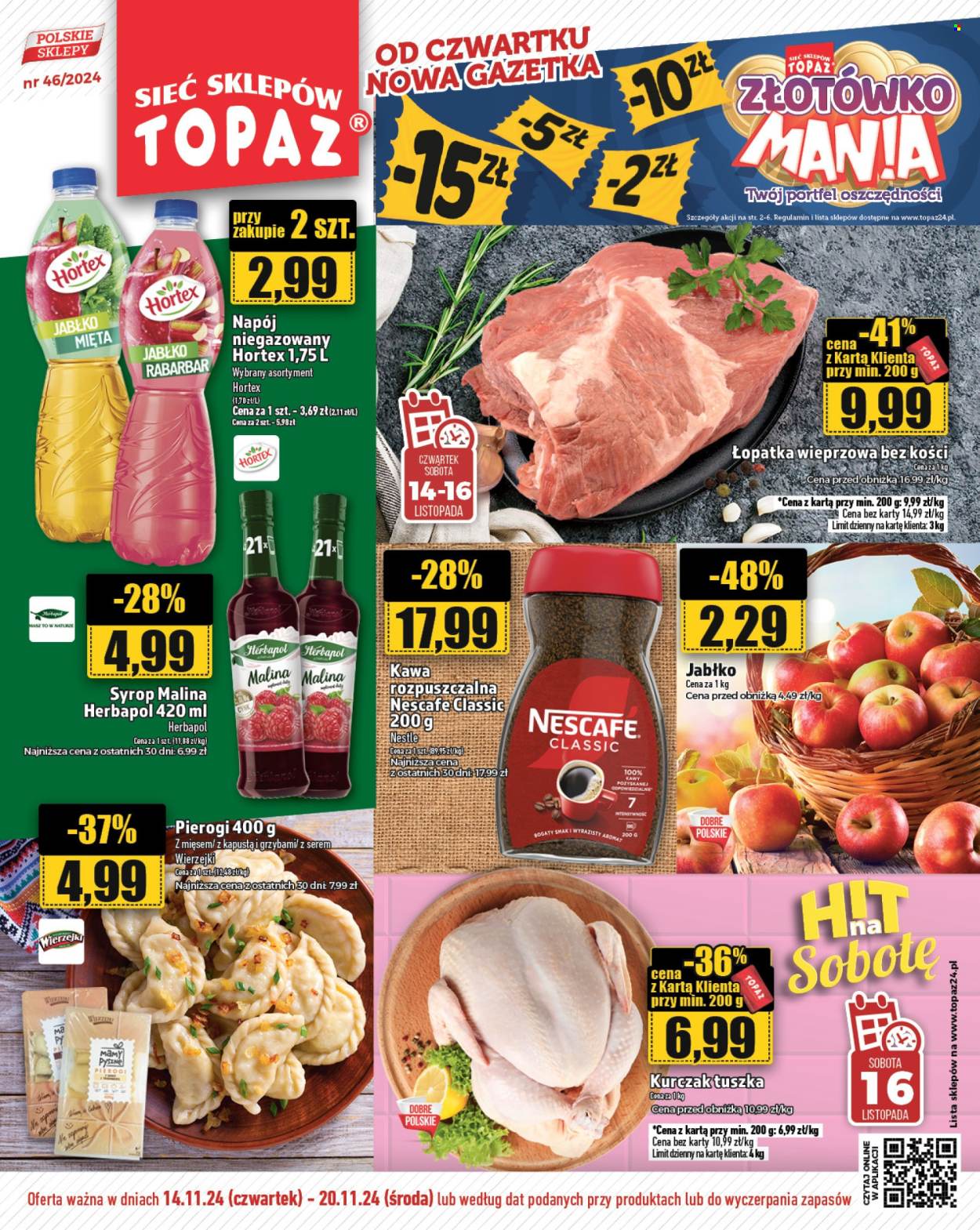Gazetka Topaz - 14.11.2024 - 20.11.2024. Strona 1