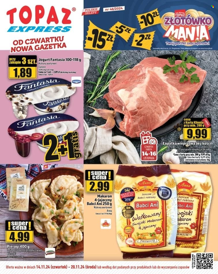 Gazetka Topaz - 14.11.2024 - 20.11.2024. Strona 1