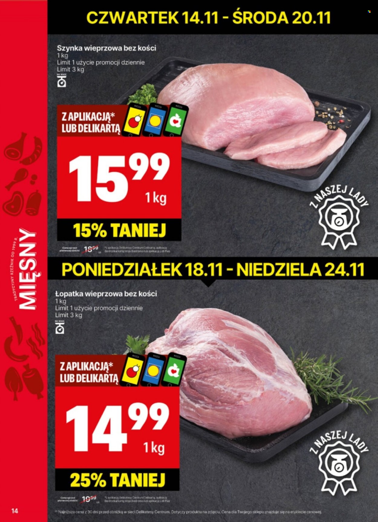 Gazetka Delikatesy Centrum - 18.11.2024 - 24.11.2024. Strona 14