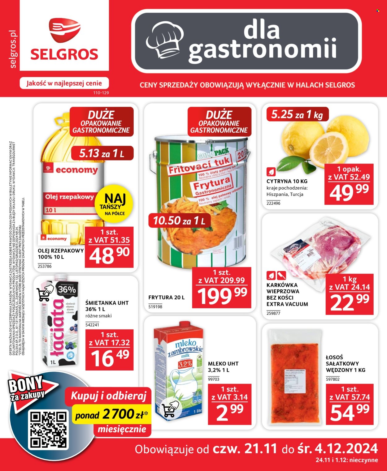 Gazetka Selgros - 21.11.2024 - 4.12.2024. Strona 1