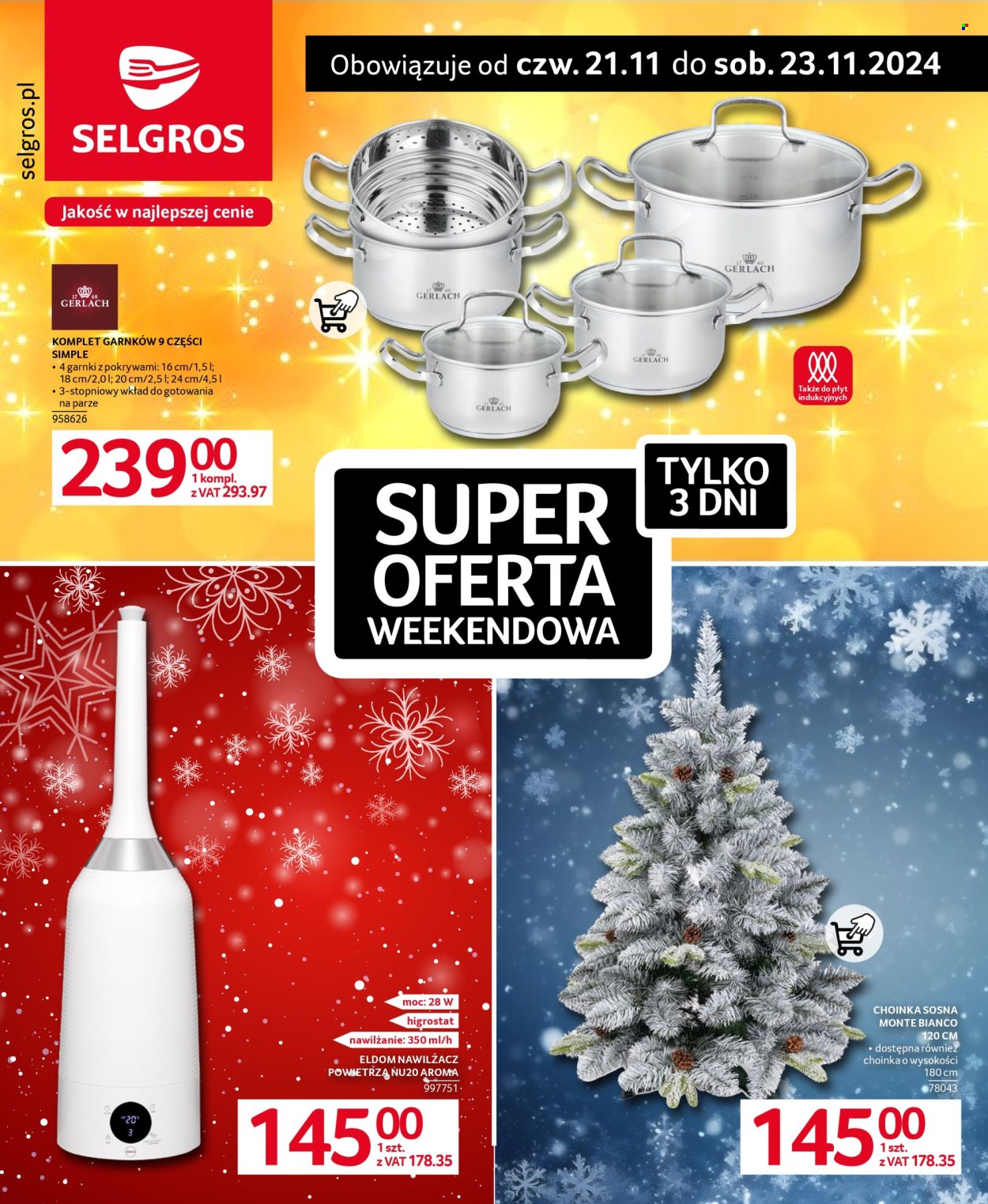 Gazetka Selgros - 21.11.2024 - 23.11.2024. Strona 1