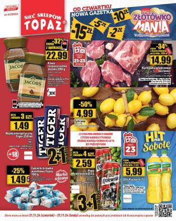 Gazetka Topaz - 21.11.2024 - 27.11.2024.