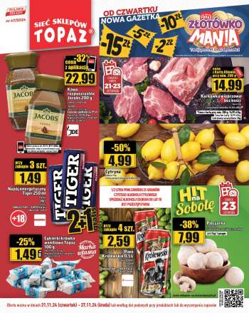 Gazetka Topaz - 21.11.2024 - 27.11.2024.