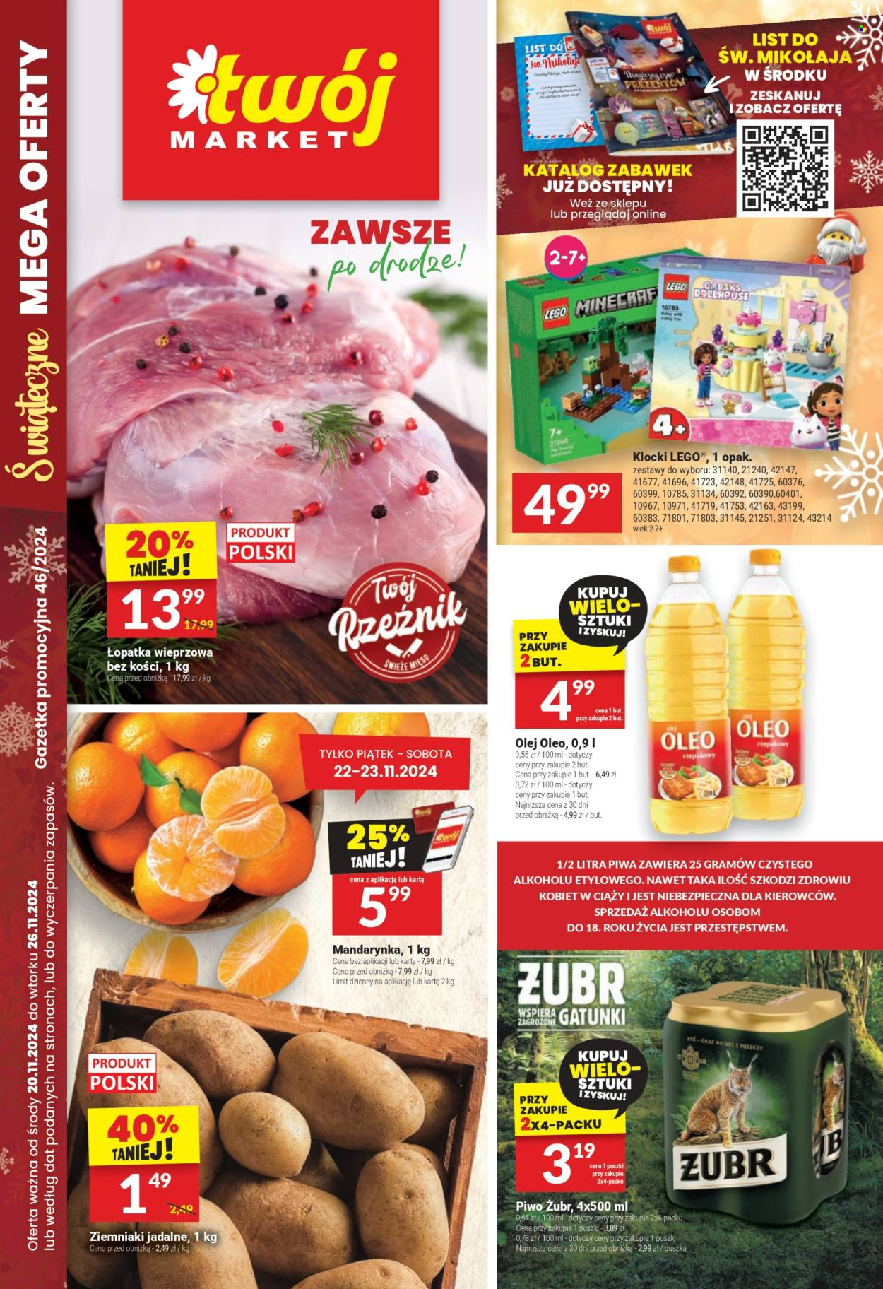 Leták Twój Market - 20.11.2024 - 26.11.2024. Strana 1