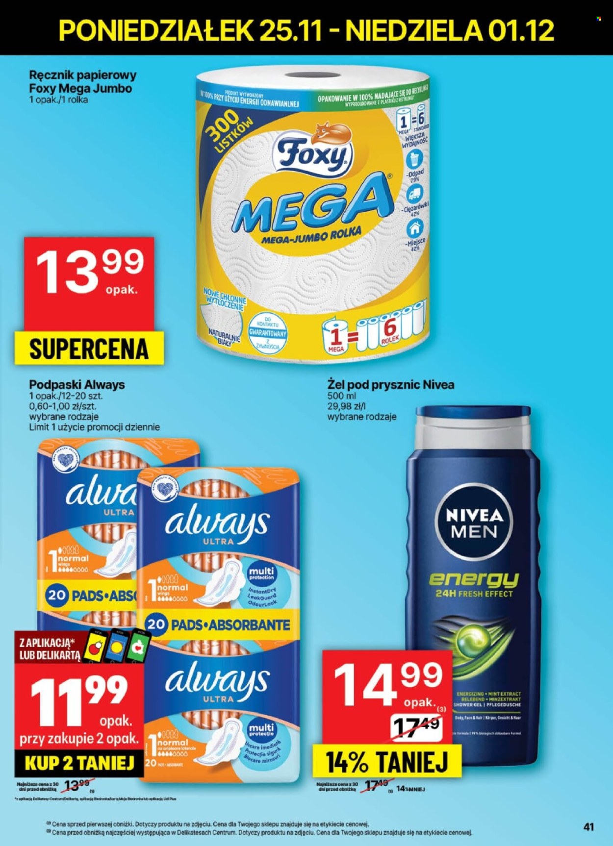 Gazetka Delikatesy Centrum - 25.11.2024 - 1.12.2024. Strona 41