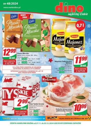 Gazetka Dino - 27.11.2024 - 3.12.2024.