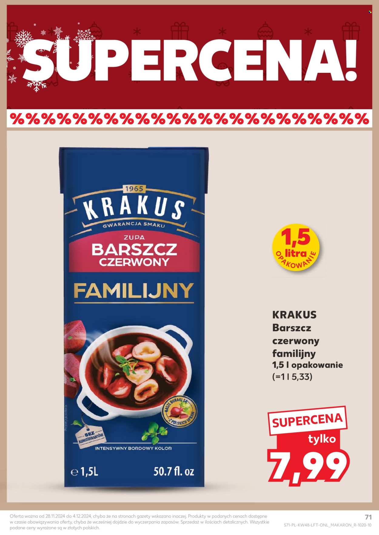 Gazetka Kaufland - 28.11.2024 - 4.12.2024. Strona 71