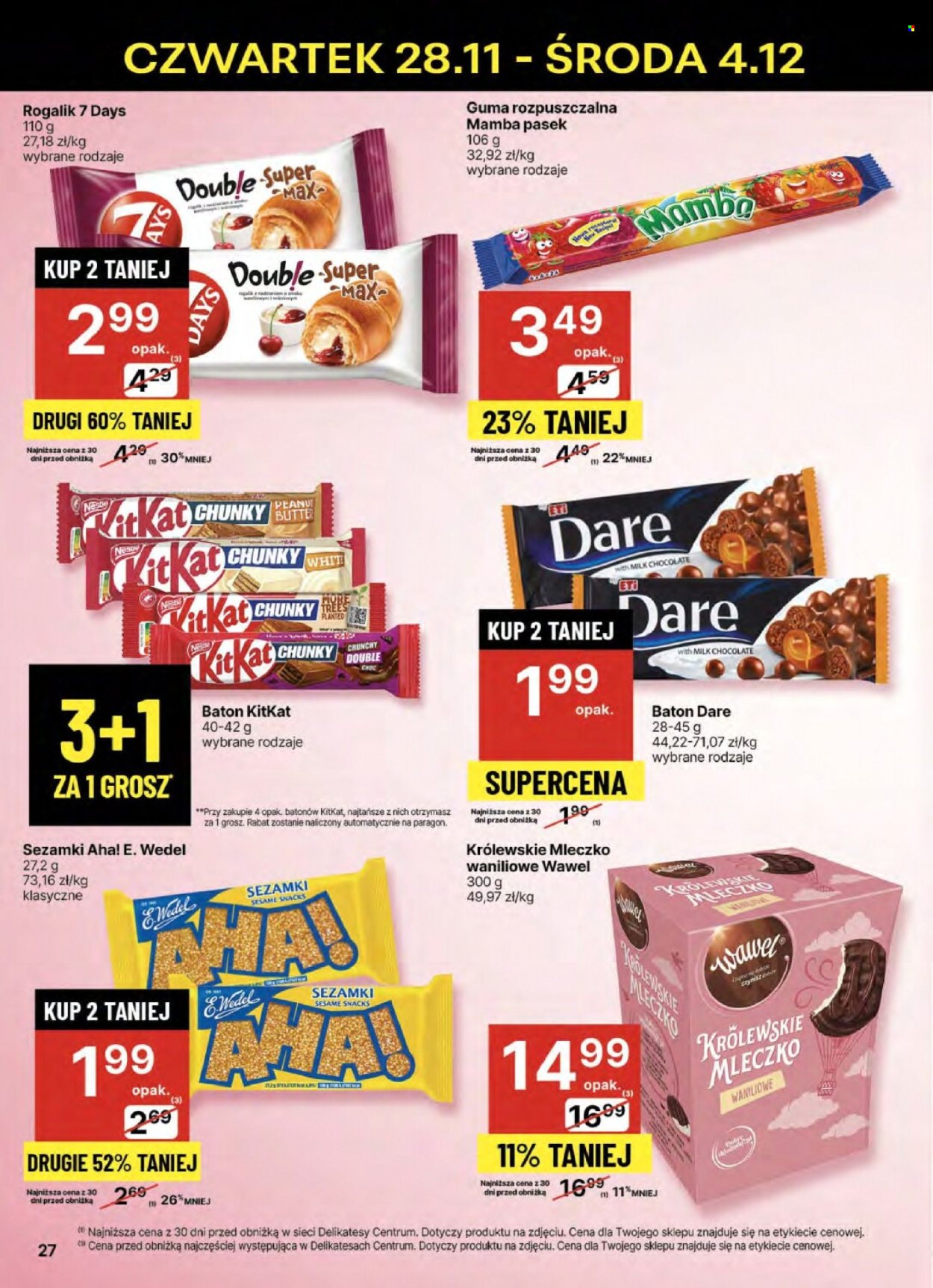 Gazetka Delikatesy Centrum - 28.11.2024 - 4.12.2024. Strona 27