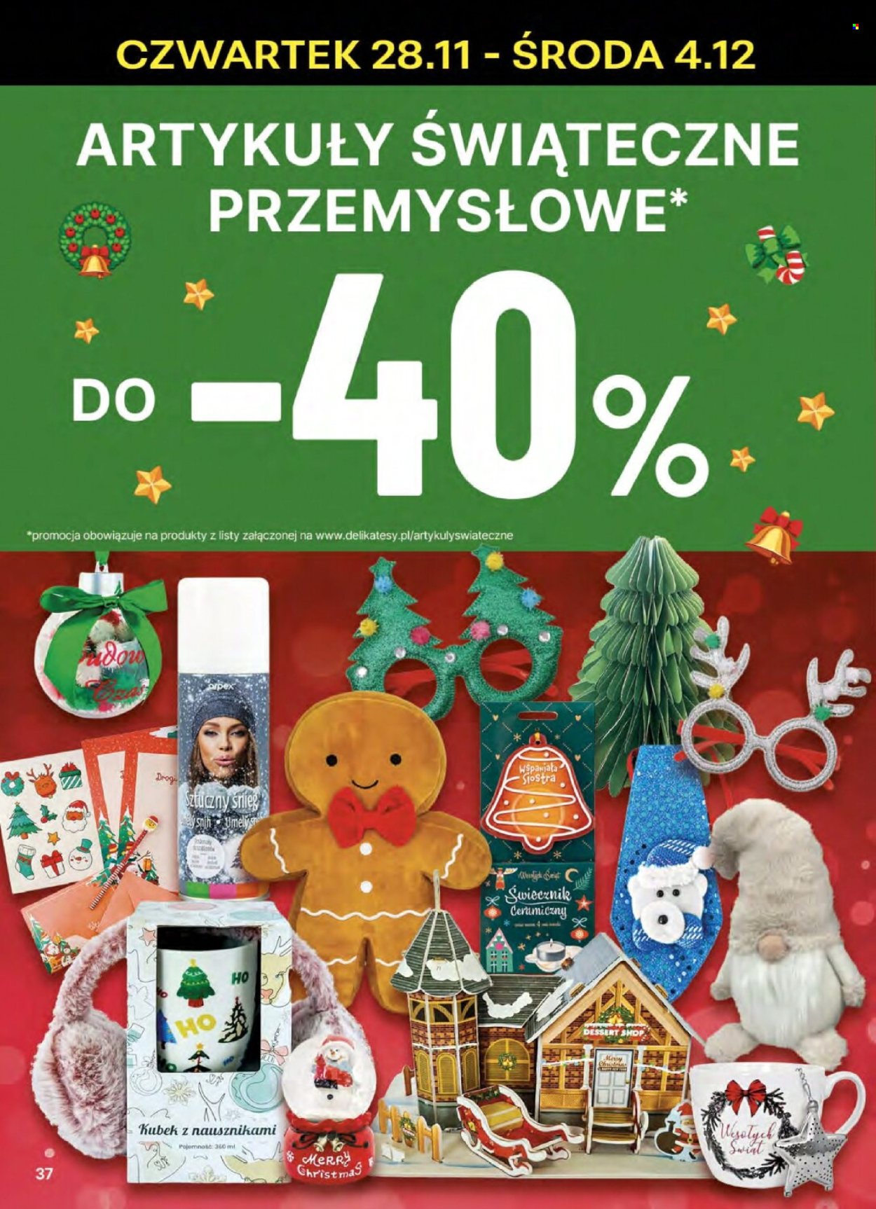 Gazetka Delikatesy Centrum - 28.11.2024 - 4.12.2024. Strona 37