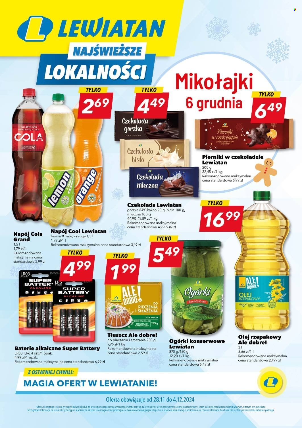 Leták Lewiatan - 28.11.2024 - 4.12.2024. Strana 1