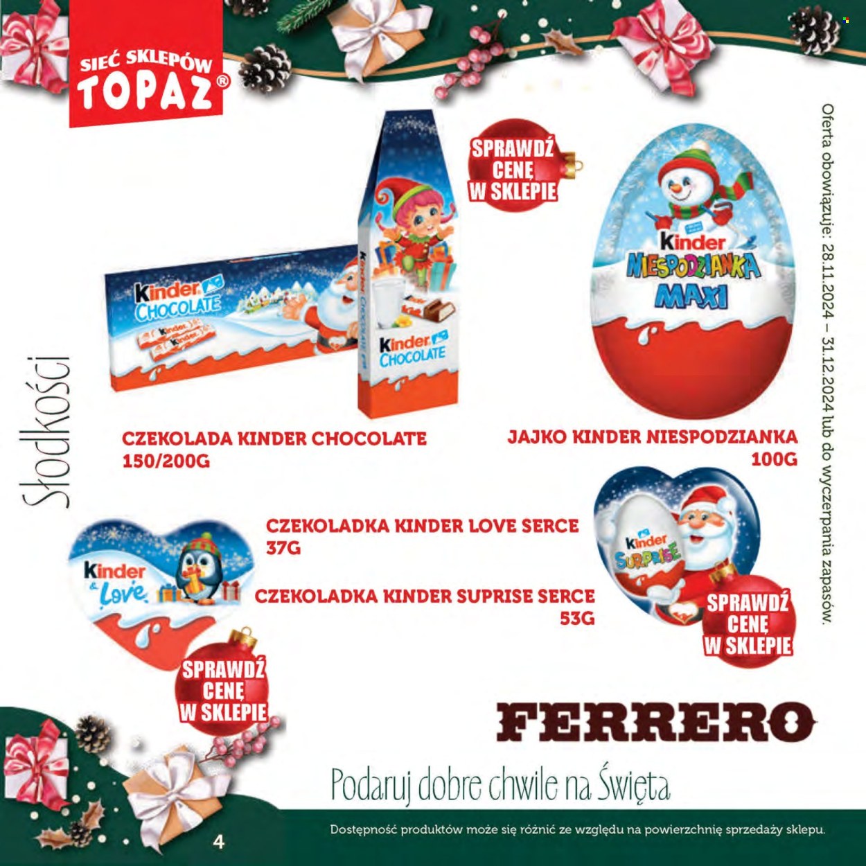Gazetka Topaz - 28.11.2024 - 31.12.2024. Strona 4