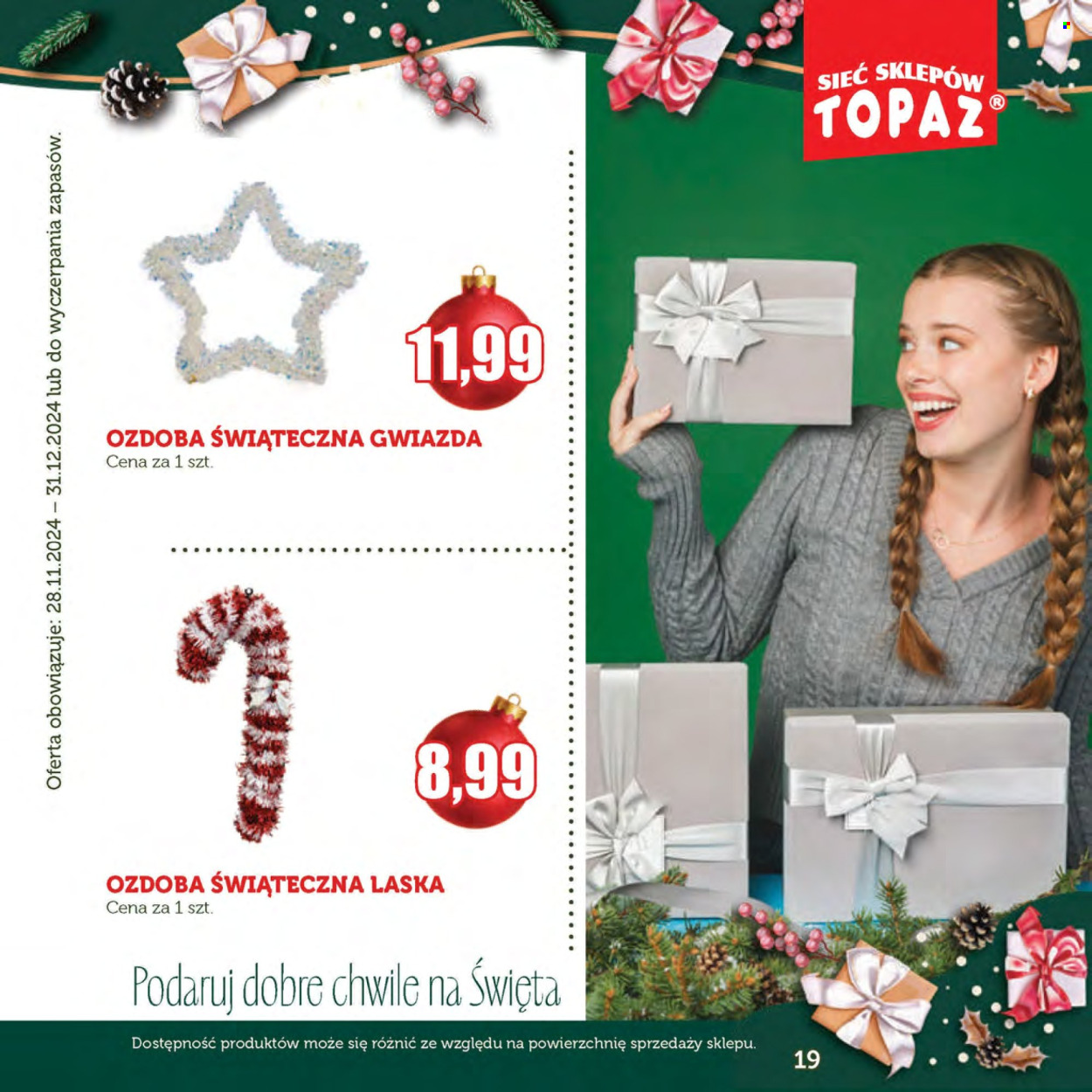 Gazetka Topaz - 28.11.2024 - 31.12.2024. Strona 19