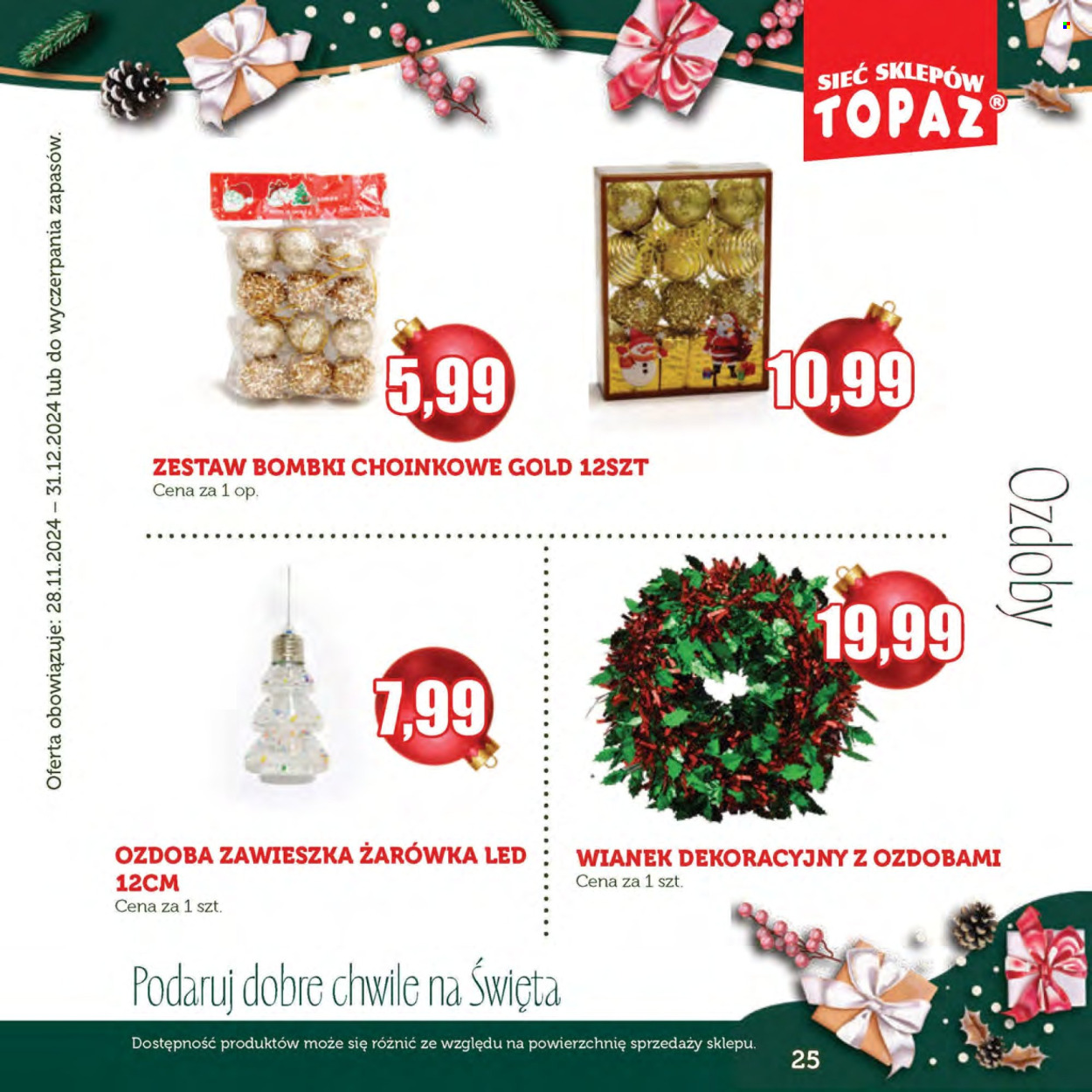 Gazetka Topaz - 28.11.2024 - 31.12.2024. Strona 25