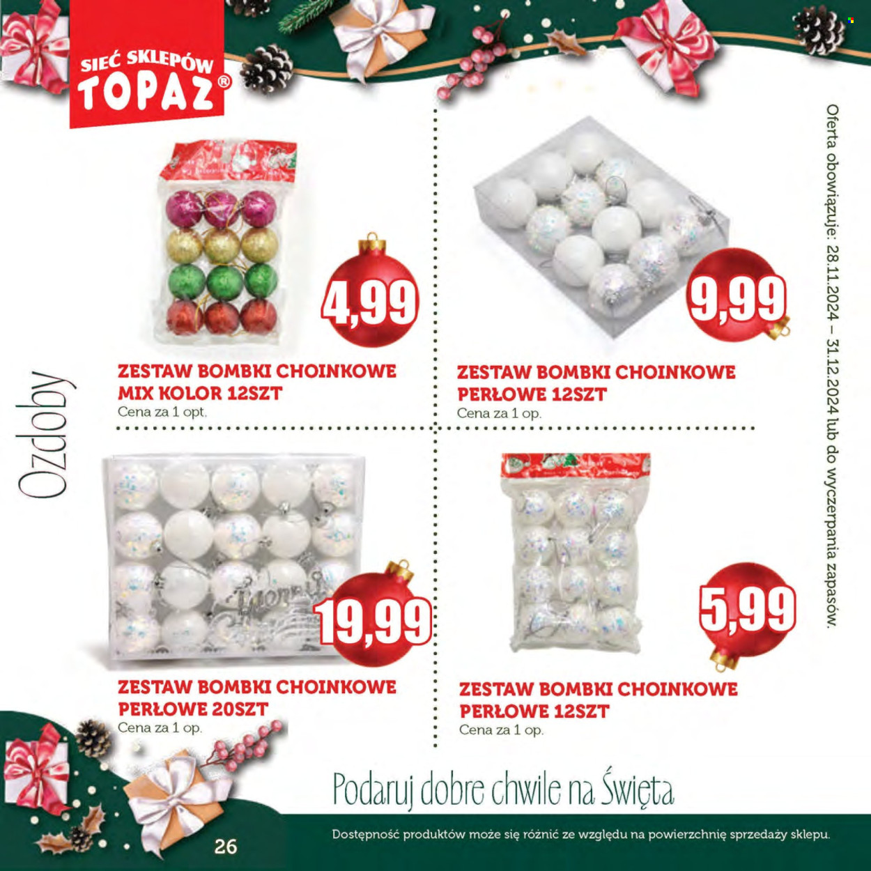 Gazetka Topaz - 28.11.2024 - 31.12.2024. Strona 26