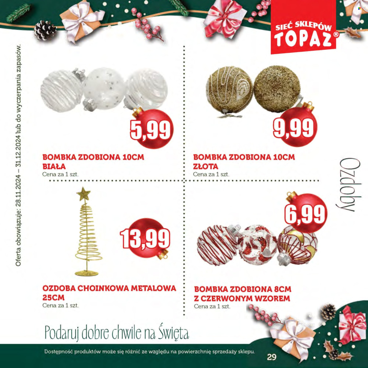 Gazetka Topaz - 28.11.2024 - 31.12.2024. Strona 29