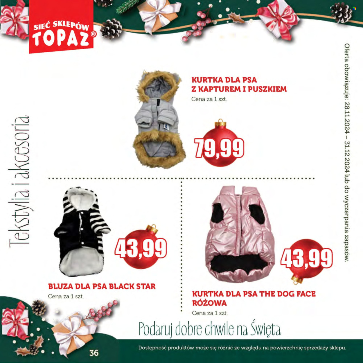 Gazetka Topaz - 28.11.2024 - 31.12.2024. Strona 36