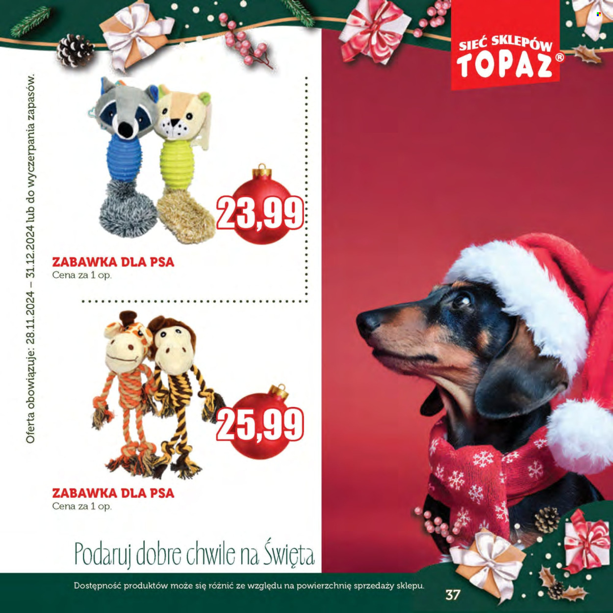 Gazetka Topaz - 28.11.2024 - 31.12.2024. Strona 37