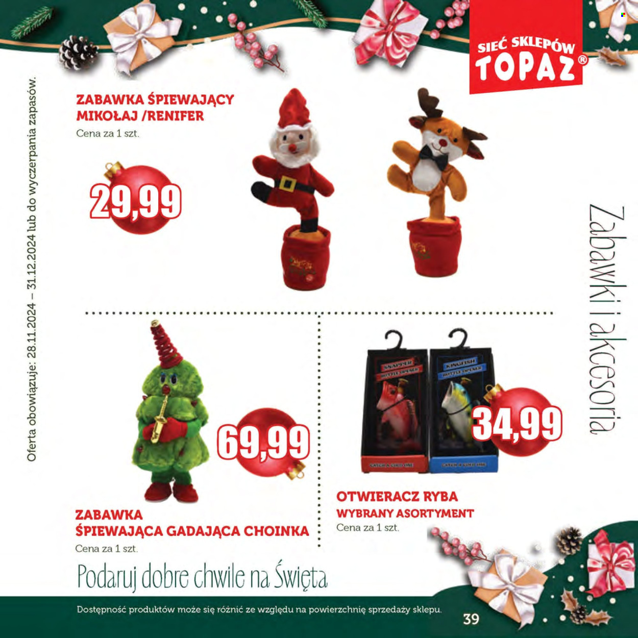 Gazetka Topaz - 28.11.2024 - 31.12.2024. Strona 39