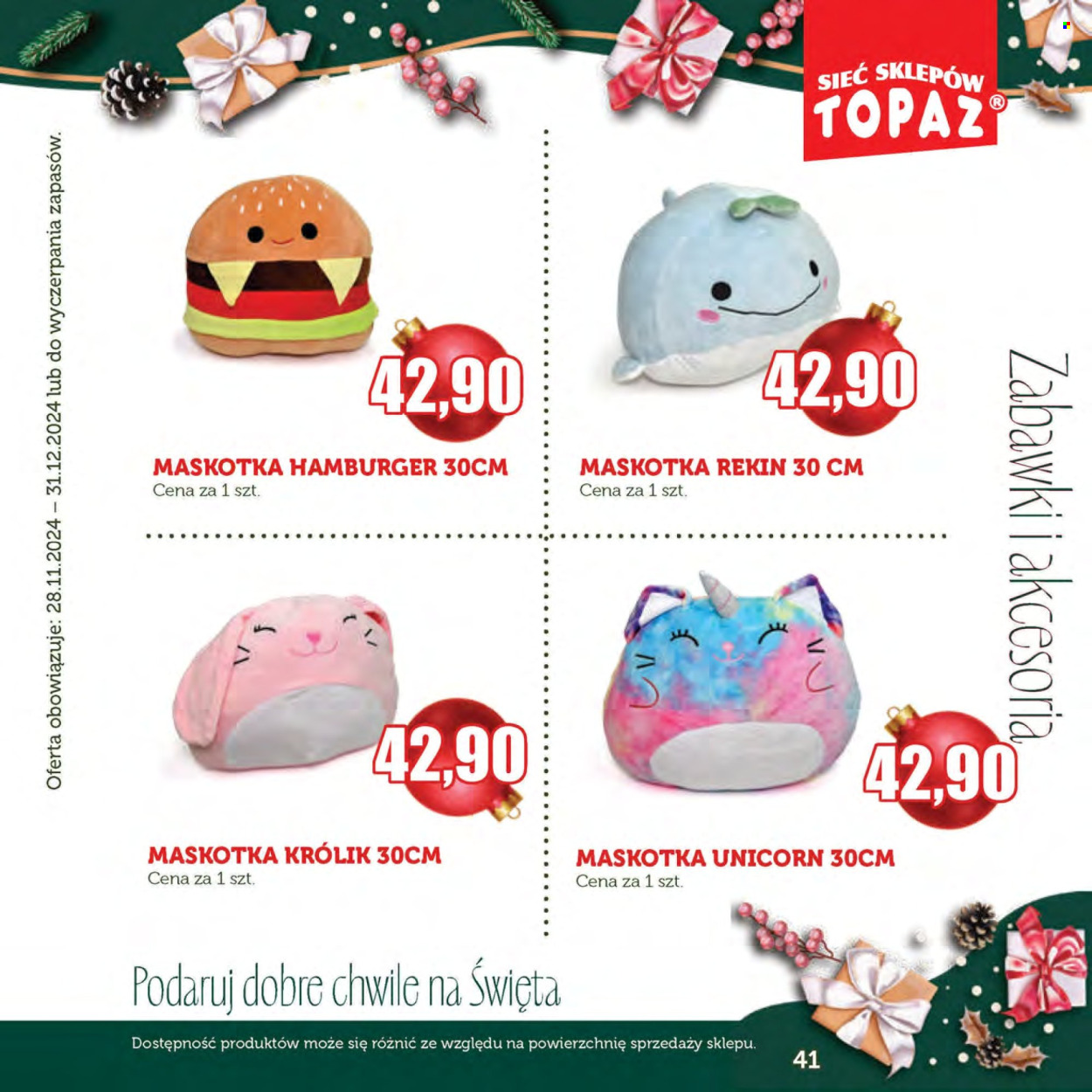 Gazetka Topaz - 28.11.2024 - 31.12.2024. Strona 41