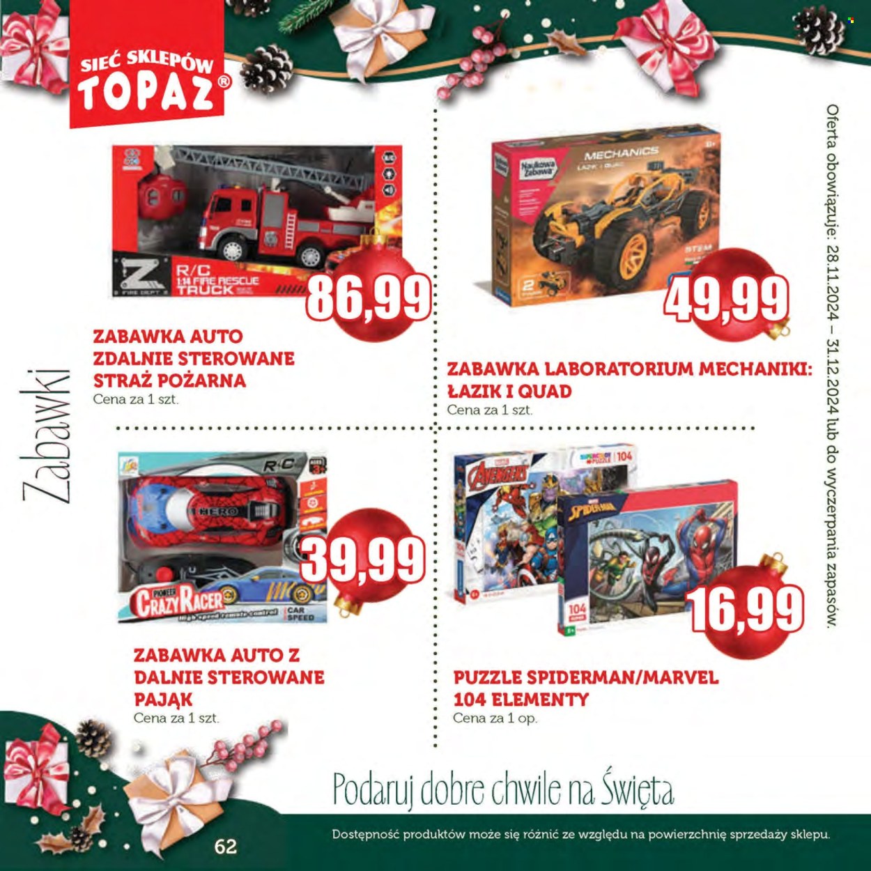 Gazetka Topaz - 28.11.2024 - 31.12.2024. Strona 62