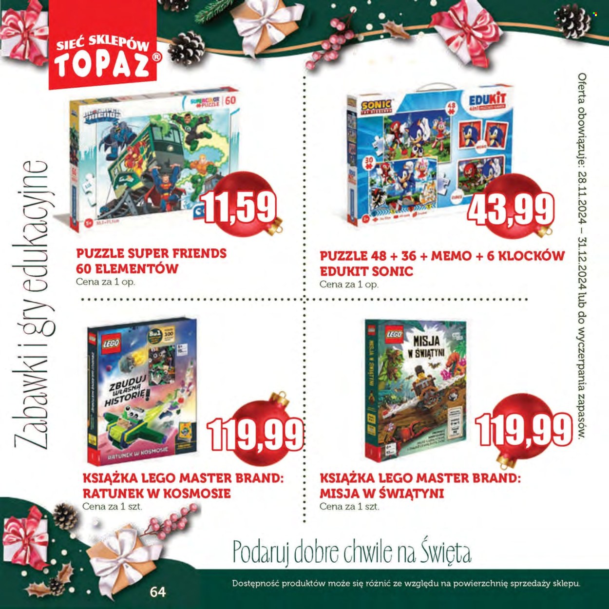 Gazetka Topaz - 28.11.2024 - 31.12.2024. Strona 64