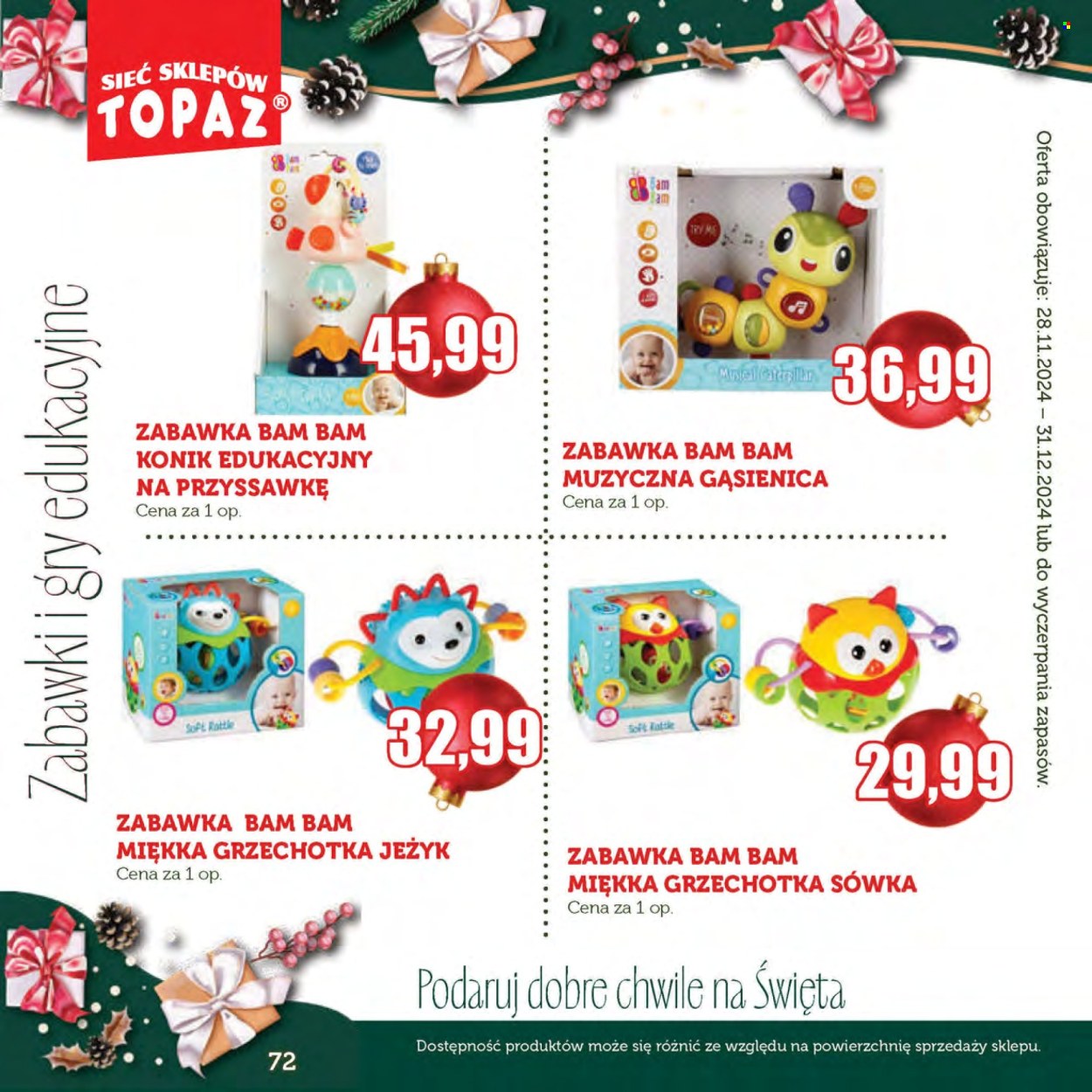 Gazetka Topaz - 28.11.2024 - 31.12.2024. Strona 72