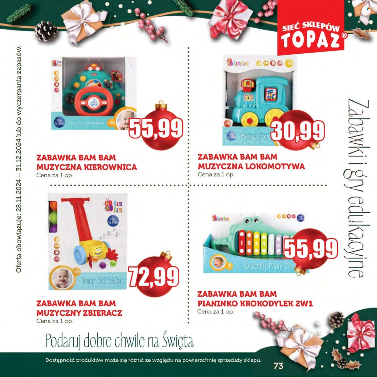 Gazetka Topaz - 28.11.2024 - 31.12.2024. Strona 73