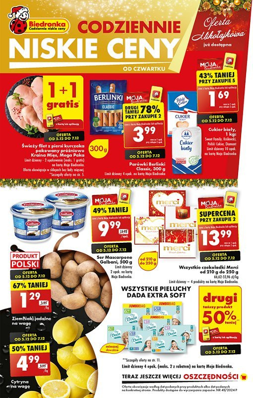 Gazetka Biedronka - 5.12.2024 - 11.12.2024. Strona 1